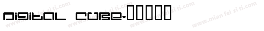 digital cube字体转换
